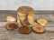 Kevin Nichols Carved Wood Box and Coasters