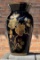 Black Amethyst Painted Vase