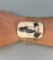18k Gold Sterling Silver Alaskan Osprey Bracelet