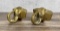 Antique Brass Saloon Fort Arm Rail Brackets