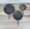 Collection of Wagner Ware Cast Iron Skillets