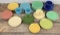 Vintage Fiesta Fiestaware Cups and Saucers