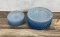 Anchor Hocking Blue Bubble Glass Plates