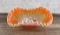 Dougan Single Flower Carnival Glass Bowl