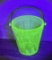 Fostoria Fairfax Uranium Glass Ice Bucket