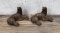 North Light Afghan Hound Dog Sculptures