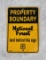USFS US Forest Service Property Boundary Sign