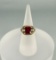 10k Gold Synthetic Ruby Ring