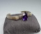 Navajo Sterling Silver Amethyst Bracelet