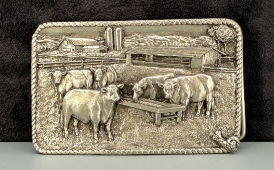 Montana Bergamont Brass Works Belt Buckle