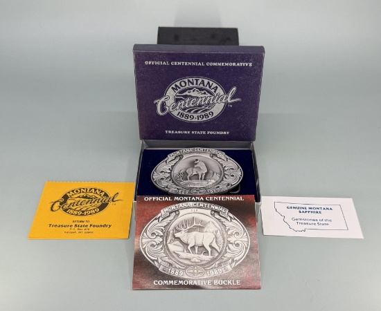 Montana Centennial Limited Antelope Belt Buckle