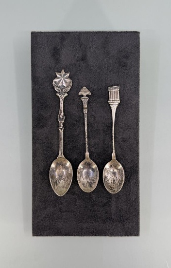 .800 Silver Souvenir Spoons