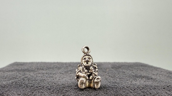 Sterling Silver Native American Storyteller Charm
