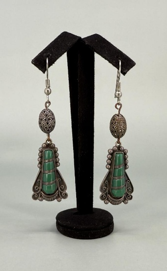 Taxco JGC Mexico Sterling Silver Drop Earrings