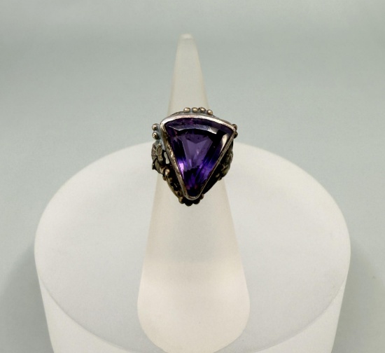 Sterling Silver Amethyst Ring