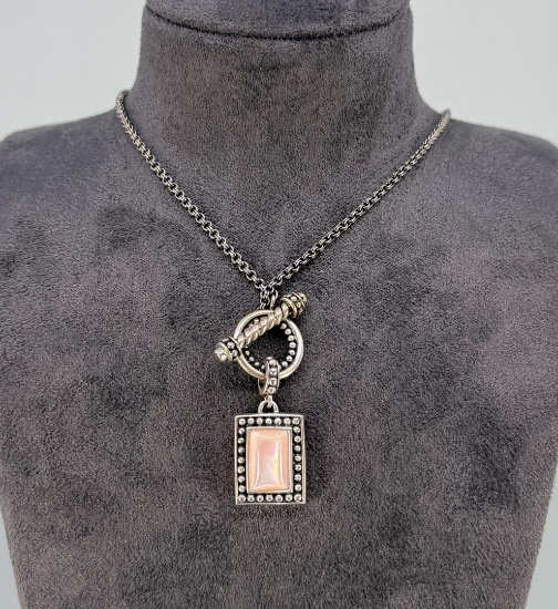 Sterling Silver Mother of Pearl Necklace