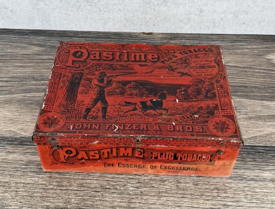Pastime Plug Cut Tobacco Tin