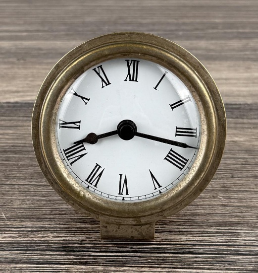 Silver Plate Quartz Desk Clock
