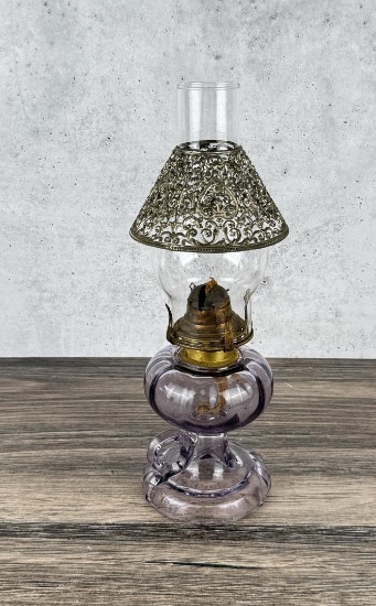 Purple Kerosene Finger Lamp