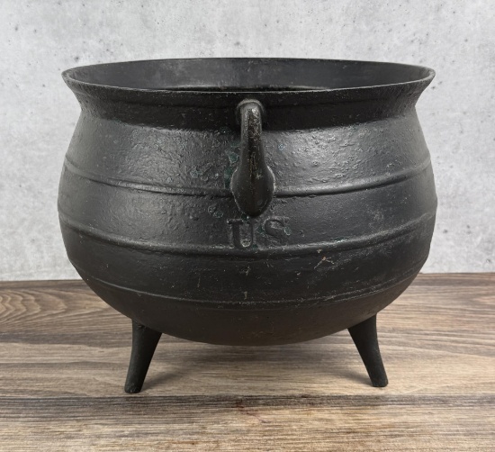 Civil War Savery Cast Iron Cauldron US Army Marked