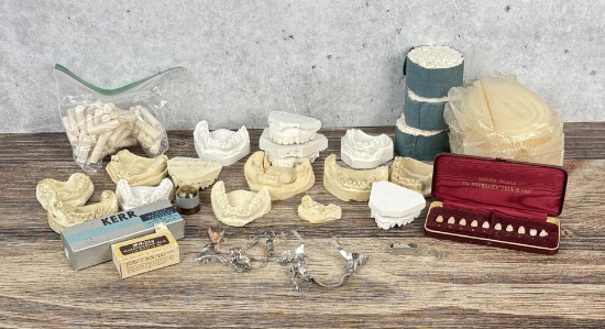 Collection of Antique Dental Molds Bridges
