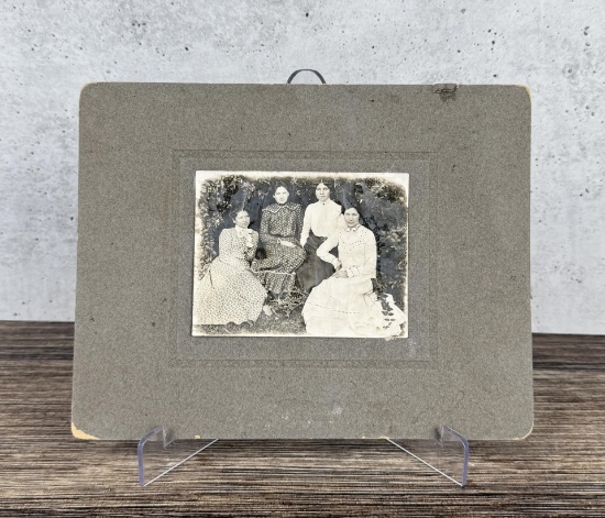 Osage Indian Girls Cabinet Photo
