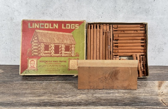 J.L. Wright Lincoln Log Set