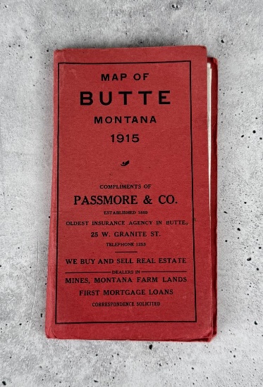 1915 Map of Butte Montana