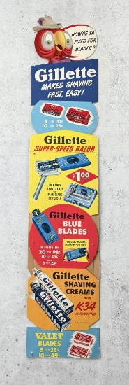 Gillette Super Speed Razor Store Display Sign