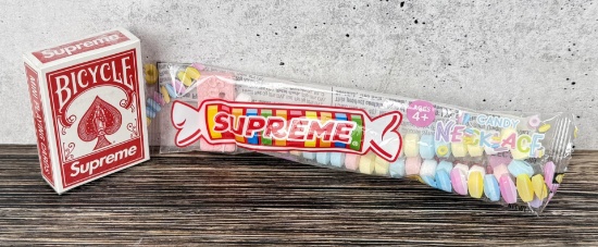 Supreme Bicycle Playing Cards and Candy Necklace