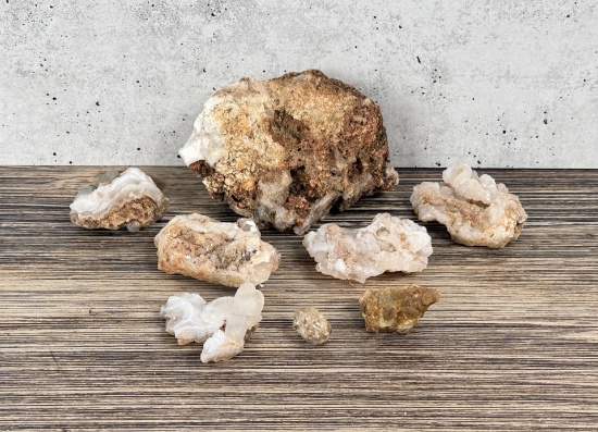 Collection of Desert Agate Mineral Specimens