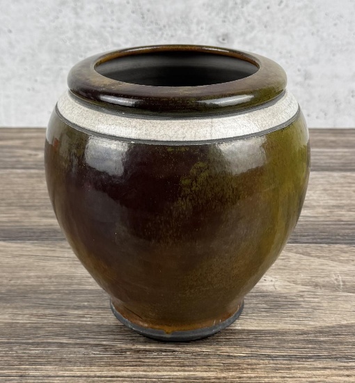 Rift Zone Raku Pottery Vase