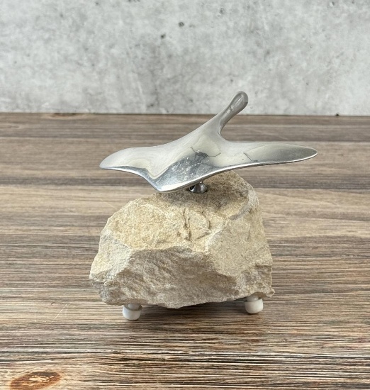Hoselton Canadian Goose in Flight Sculpture