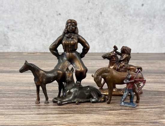 Carnival Figurines Native American Cowgirl