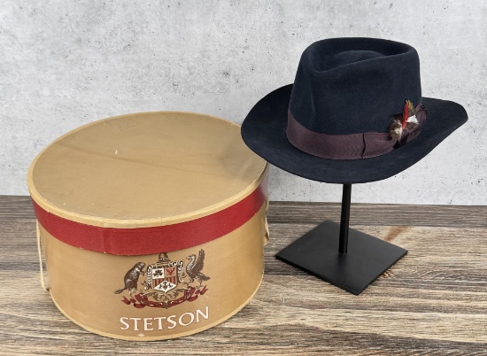 Antique Stetson Fedora Hat Made for Hoyt Axton