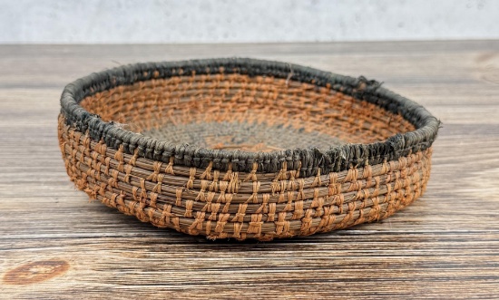 Native American Indian Pine Needle Basket