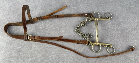 European Cavalry Headstall and Horse Bit