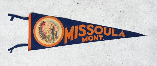 Missoula Montana Felt Souvenir Pennant