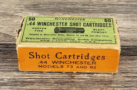 Winchester .44 Shot Cartridges Ammo Box