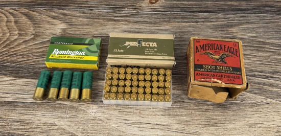 .45 ACP 12ga Buckshot Ammo