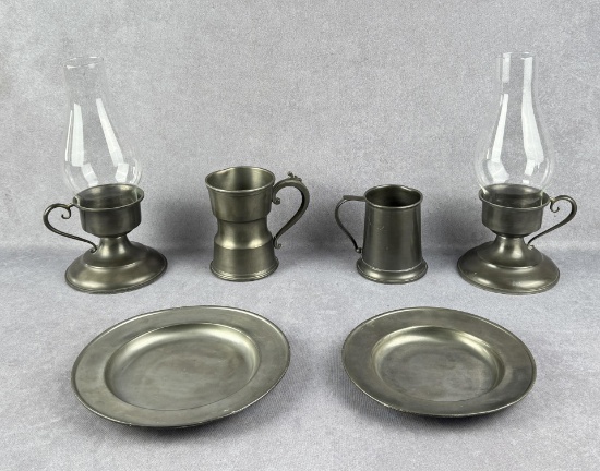 Collection of Pewter Table Articles