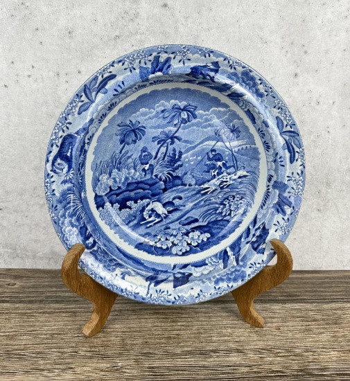Spode Indian Sporting Chase After a Wolf Plate