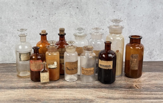 Antique Colorado Apothecary Drug Store Bottles
