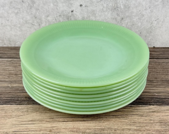 Fire King Jadeite Jane Ray Ribbed Plates