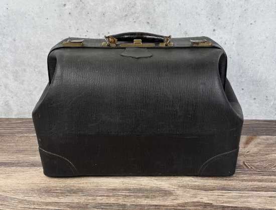 Antique Montana Leather Doctor Bag