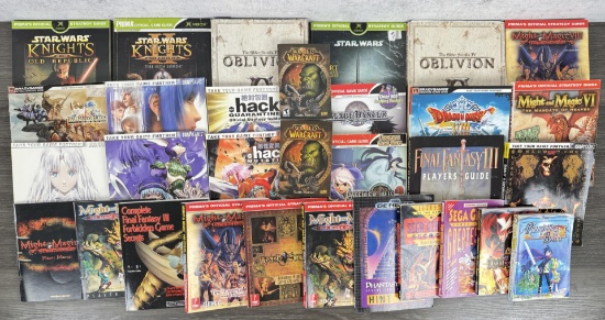 Collection of Video Game Strategy Guides