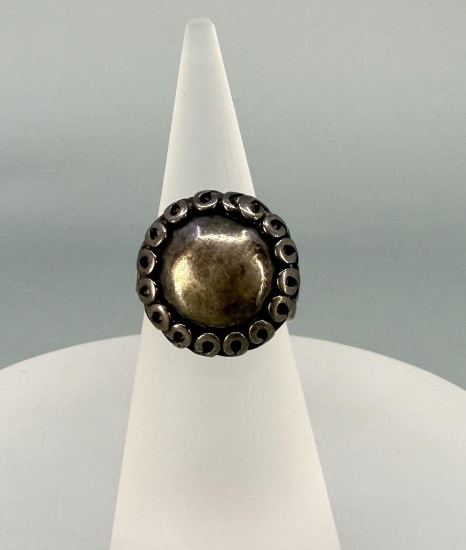 Navajo Sterling Silver Domed Ring