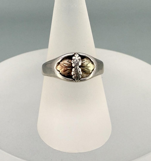 Landstroms Sterling Silver Black Hills Gold Ring