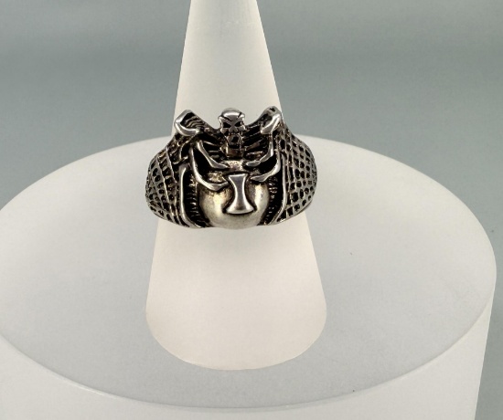 Vintage Black Widow Motorcycle Biker Ring