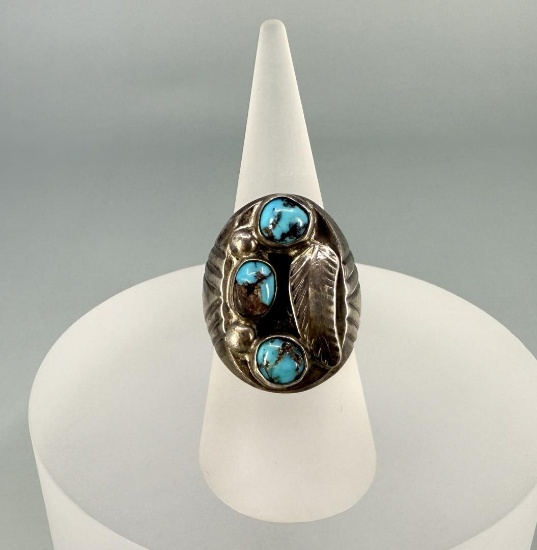 Navajo Sterling Silver Turquoise Ring